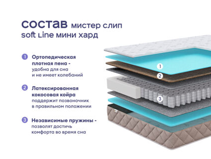Кровать Димакс Лероса + матрас Мистер Слип Soft Line Мини Хард 1472